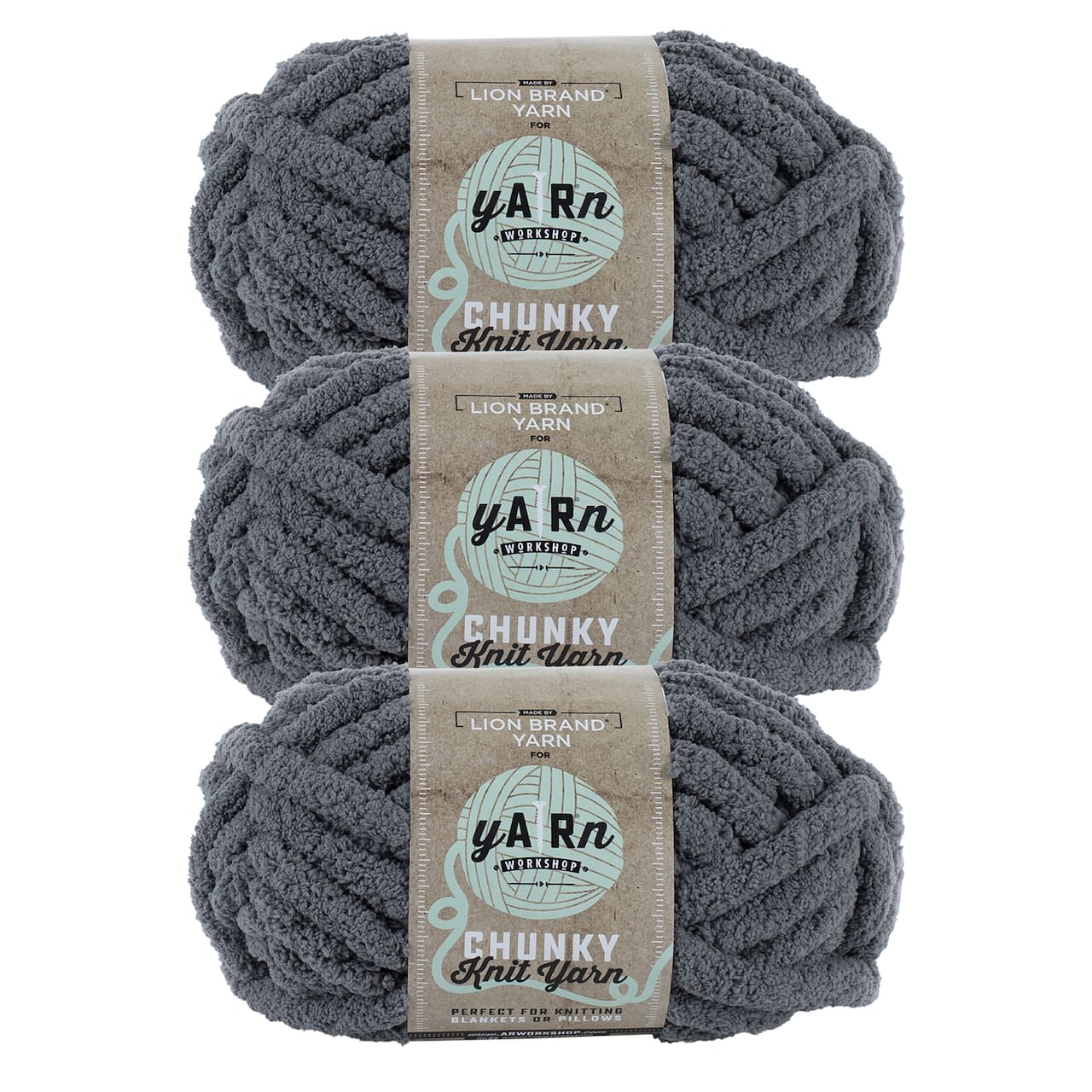 3 Pack Lion Brand® Yarn Workshop Chunky Knit Yarn